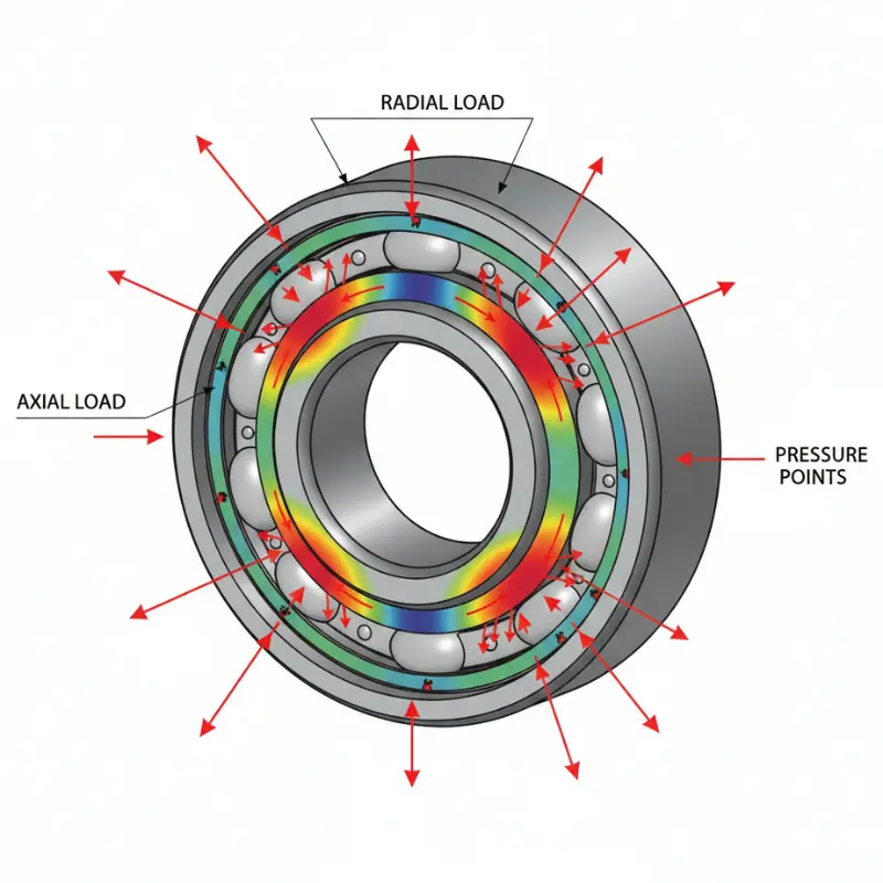 Bearing Load and Stress Distribution